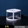 Tailandia celebridad de internet cubo de bloques de construcción pecera pecera de medusas escritorio de oficina mini acuario pequeño puesto puesto