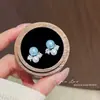 Pendientes de Plata 925 con Perla y Mariposa para Mujer, Nuevo Estilo de Moda, Pendientes Populares de Gama Alta, Venta al por Mayor