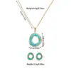 Set de dos piezas de collar y pendientes de acero de titanio con diseño de mariposa, superventas transfronterizo nuevo de Amazon, joyería de acero inoxidable que no se decolora