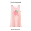 Bata tipo chaleco para mujer, vestido fino de verano sin mangas de algodón de bambú de longitud media, se puede usar en el exterior, ropa de estar de algodón para verano