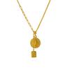 Nuevo collar de temperamento de moda de aleación de cobre Reina llegó collar damas redondo Marca doble capa pulsera ajustable al por mayor