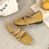 Zapatos de Ballet Franceses para Mujer Verano Nuevos Retro Lazo Zapatos con Altura Interior Zapatos Mary Jane con Correa Cruzada para Mujer