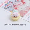 Pastel de pudín de gatito tridimensional dibujos animados comida juego hecho a mano adornos diy accesorios de pegamento de crema accesorios de resina accesorios