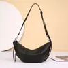 Nuevo Estilo Bolso de Piel de Vaca de Primera Capa con Hebilla de Cuerno Natural Tumbled para Mujer Bolso Retro de Hombro Único Cruzado para Mujer Versátil para el Trabajo Bolso Dumpling