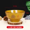 Jinbao Cuenco de Arroz Cerámico para el Hogar Engrosado Anti-quemaduras Cuenco de Arroz para el Hogar Vajilla Cuenco para Comer de Hotel Comercial Restaurante