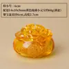 Pote da Riqueza de Vidro Cristalino Ornamento Auspicioso Lingote de Ouro Pote das Cem Bênçãos Bolsa de Dinheiro Decoração de Casa e Escritório Presente de Inauguração