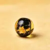 Lámina de oro, ceniza de incienso y cuentas sueltas de vidrio para pulseras, pendientes DIY y materiales de abalorios hechos a mano en cinco colores para el año zodiacal