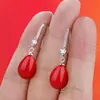 Joias Transfronteiriças Desejo Amazon Aliexpress Pingente Gota de Água Brincos Pérola Oval Brincos de Noiva Brincos