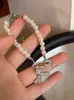 Pulsera Perla Planeta Saturno para Mujer Pulsera de Perlas de Lujo Ligero Nicho Pulsera de Moda con Circonita Microincrustada