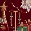 Cascabeles Pendientes Rojos Dulces Brazaletes para Orejas Pendientes con Diseño Navideño Pinzas para Orejas Accesorios para Orejas
