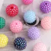 Nuevas Cuentas Acrílicas de Burbujas de Colores Portables con Agujero Recto para Cadena de Teléfono Móvil DIY, Llavero, Cadena de Bolso, Accesorios