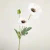 Flores de papoula artificiais da Amazon para decoração de sala de estar, arranjo de cena em tecido de seda, flores artificiais de papoula de caule longo estilo ins