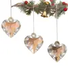 Nuevo Atrapasoles Multifacético Corazón de Melocotón de Cristal Colgante de Corazón Transparente Colgante Aéreo Decoración Habitación Infantil Regalo