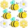 El Juego de Globos de Cumpleaños de Abejas Más Vendido de Amazon Decoración de Globos para Fiesta de Cumpleaños Festiva Transfronteriza
