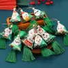 Festival del Bote del Dragón Bolsita Aromática Taza Emoji Verde Artemisa Repelente de Mosquitos Colgante Creativo Zongzi Regalo para la Escuela