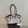 Bolsa Tote de Gran Capacidad Bolso de Hombro Plegado Popular con Lunares Bolso de Axila para Mujer Nuevas Bolsas Otoño/Invierno 2026 Bolsos para Mujer