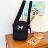 Bolsa Quadrada Pequena com Laço Fresca e Doce Bolsa Fashion para Meninas Bolsa Transversal Leve para Mulheres Bolsa de Ombro para Estudantes Universitários Saindo