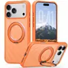 Adecuado para iPhone 18 Pro Max, funda de teléfono con soporte corrugado de rotación de 360 grados, succión magnética, funda protectora anticaídas para Apple 17