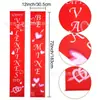 Populares Coplas de Feliz Día de San Valentín de Amazon, Amor Romántico, Atmósfera de Fiesta Roja, Accesorios para Fotos, Banderines y Telas Colgantes