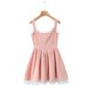 8058-24 Inverno Novo Estilo Retro Francês Renda Alça Cintura Emenda Princesa Pengpeng Saia vestido