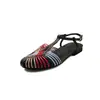 Sandálias Coloridas Femininas Estilo Pescador com Tira em T para o Verão, Estilo Coreano Couro Genuíno Bico Redondo Tira Fina Vazadas Sandálias Baixas