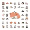 50 adesivos de animais de estimação fofos em aquarela de desenho animado para decorar garrafas de água, agendas, cartões de felicitações e material de papelaria, PVC à prova d'água, atacado cultural e criativo transfronteiriço