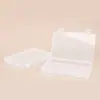 Caixa de Armazenamento Transparente Retangular para Documentos de Mesa Organizador de Cartões de Arquivo A4 Caixa com Tampa de Encaixe de Plástico Caixa de Armazenamento à Prova de Poeira