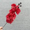 6 Cabeças de Orquídeas Borboleta, Orquídeas de Seda, Decoração de Quarto de Casamento, Acessórios de Cabelo, Flores Artificiais, Arranjos de Flores para Cerimônia, Arranjos de Flores para o Corredor