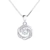 Collar Dinámico Redondo de Plata de Ley 925 para Mujer, Diseño de Nicho, Colgante de Corazón Pulsante, Cadena Clavicular de Alto Nivel Estilo Ins