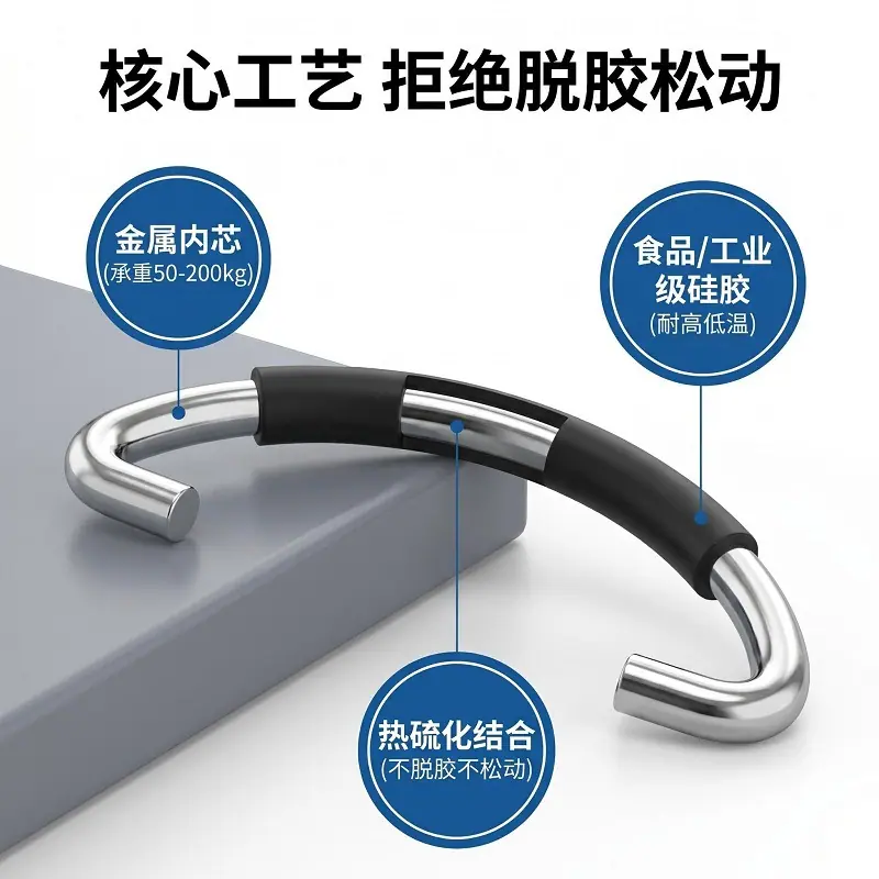 硅胶手柄套包五金便携机器橡胶把手高强度防滑拉手配电箱工具箱用