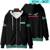 Nova Série Hatsune Miku Impressa em 3D Jaqueta Cardigan com Zíper Moletom com Capuz cosplay Periféricos de Animação