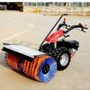 Quitanieves de empuje manual con motor de gasolina completo, multifuncional, para uso en propiedades, escuelas y carreteras, equipo pequeño para quitar nieve.