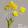 Buquê de Flores Artificiais Amarelas Cena de Casamento Rosa Borboleta Orquídea Floral Materiais DIY Adereços de Decoração
