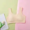 Ropa interior de algodón puro para niñas de 12 a 18 años, período de desarrollo, estudiantes de secundaria, estudiantes de preparatoria, sujetador deportivo de una pieza a prueba de impactos para niña
