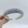 Faixa de Cabeça Totalmente de Diamante, Estilo Celebridade da Internet, Nova Faixa de Cabeça de Esponja de Alta Qualidade 2023 para Aumentar o Topo da Cabeça, Versátil para Looks Modernos de Meninas