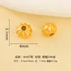 Plata 925 Chapada en Oro Forma de Linterna Mantra de Seis Palabras Pequeñas Cuentas Espaciadoras Pulsera Collar DIY Hecho a Mano Accesorios de Plata