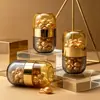 Pote Dosador de Cápsulas Personalizado com Dois Compartimentos Material ABS/PS Capacidade de Aproximadamente 40 Cápsulas Frasco Vazio Pode Fornecer Amostras Material de Embalagem para Produtos de Skincare