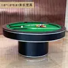 Mesa de Billar Redonda Estándar Comercial para el Hogar Multifuncional Mesa de Billar Comedor Mesa de Conferencias Dos en Uno Salón de Fiestas Juego de Mesa