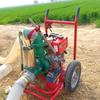 Bomba aspersora de motor diésel de empuje manual arranque eléctrico bomba de riego para tierras de cultivo bomba agrícola de motor de gasolina