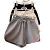 Shorts de Abrigo para Mujer 2025 Verano Estilo Coreano Cintura Alta Casual Pierna Ancha Ins Estudiante Sueltos Delgados Deportivos Pantalones Cortos