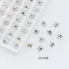Rhinestones Blancos Transparentes para Uñas Dongzhou, Decoraciones para Uñas K9 de Alta Calidad, Rhinestones Súper Brillantes con Parte Trasera Puntiaguda, Forma de Huevo de Paloma, Forma de Cubo de Azúcar, Rhinestones Irregulares con Parte Trasera Puntiaguda