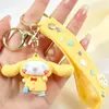 Llavero Colgante de Dibujos Animados Sanrio de Siete Piezas de My Melody y Cinnamoroll para Hombres y Mujeres, Accesorios para Llavero de Mochila y Coche