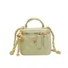 Bolso de Moda de Alta Gama Rombo Estilo Coreano Ins Portátil Estilo Chanel Bolso Cuadrado Pequeño Bolso de Hombro para Mujer Verano 2024