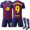 2526 Camiseta de Messi #10 Yamal, Barcelona local amarillo #14 Rashford Kit de fútbol Champions League