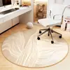 Tapete Redondo para Piso Sala de Estar Dormitorio Tapete Insonorizado Tapete Antideslizante para Pies Alfombra para Piso Tapete para Silla Hogar Tapete de Terciopelo Cristal