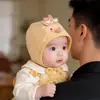 Touca de Bebê Outono Inverno Quente à Prova de Vento Proteção para Orelhas Gorro para Meninos Meninas Estilo Fofo Touca para Recém-Nascido