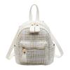 Bolsa de Ombro Mensageiro de Lã Moda Cor Sólida Estilo Ocidental Bolsa Feminina Bolsas Grande Capacidade Bolsa de Mão para Compras