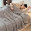 Manta multifuncional de doble cara de alta densidad, imitación cachemir, una manta gruesa y cálida para regalar, perfecta para siestas en la oficina