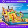 Castelo Divertido Inflável de PVC em Grande Escala Parque Temático Infantil Trampolim Pula-pula Escorregador Combo Castelo Casa de Pular Educacional