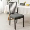 Juego de Fundas Elásticas de Punto para Sillas de Comedor para Hogar y Hotel, Funda Completa para Silla, Nuevo Modelo Transfronterizo, Color Sólido Simple